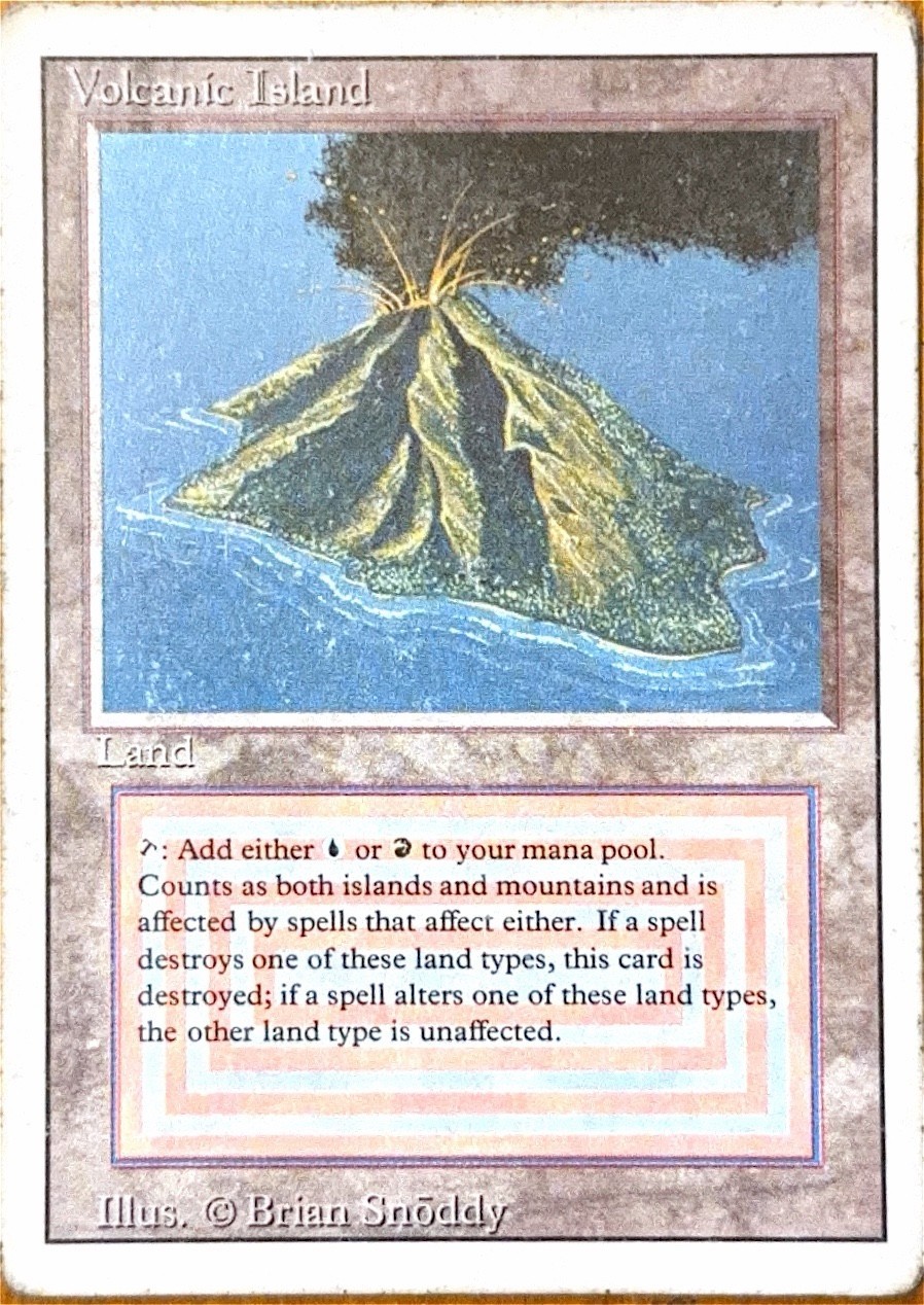 Magic the Gathering: Volcanic Island Revised Edition Dual Land Reserved List