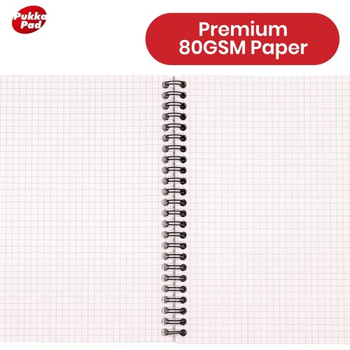 3x Pukka Pad A5 Squared Jotta Book, 5mm Grid, 200 Pages, Wirebound Notebook - Picture 3 of 7