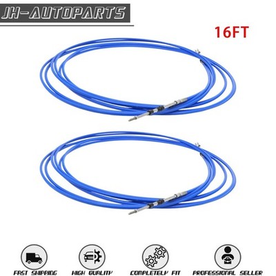 For Yamaha Outboard Inboard 2PCS 16FT 33C Shift Throttle Control Cable Universal