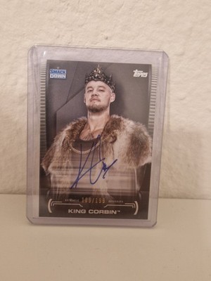WWE 2021 Topps WWE Undisputed Autograph Baron Corbin King Corbin /199 On Card
