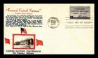 Dr Jim Stamps United Nations Conference FDC Crosby Thermograph Photo Cachet