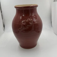 Handmade Rowe Pottery Works Vintage Decor Floral Vase Or Planter 