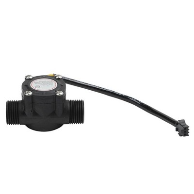 Water Flow Sensor Hall Effect YFS201 518V Flowmeter with G1 Slash for 2 Thread