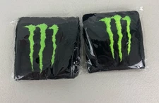 Monster Energy Drink Collectible Wrist Sweatbands Set Of 2 New