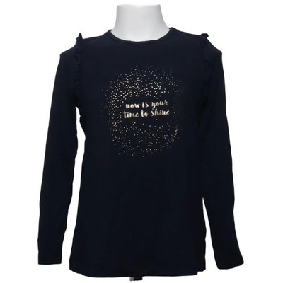 POMPdeLUx, Langarmshirt, Größe: 128, Blau, Elasthan/Viskose, Print, Mädchen #FWB