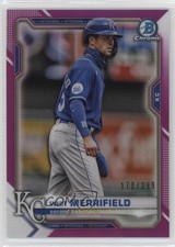 2021 Bowman Chrome Fuchsia Refractor 170/299 Whit Merrifield #52 15tr