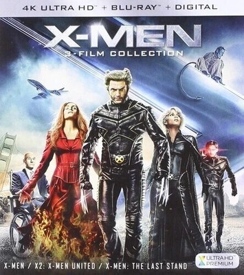 X-Men: The 3-Film Collection   4K UHD Blu-ray, Dolby Audio, Digital Copy (New)