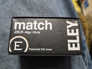 Eley Match 22lr 40gr 50rd Empty Ammo Box With Insert