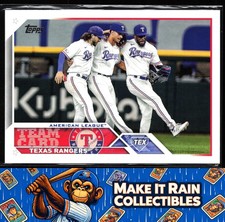 Texas Rangers 2023 Topps Series One #292 Texas Rangers Baseball