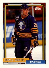 1992-93 Topps #206 Donald Audette Buffalo Sabres
