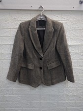 New Mina Self Herringbone Blazer Suit Jacket Women's Size Small