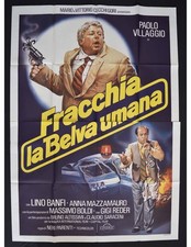 manifesto FRACCHIA LA BELVA UMANA paolo villaggio lino banfi boldi parenti A222