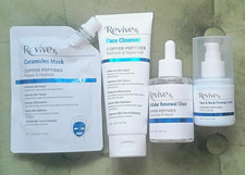 ReviveRx Copper Peptides Skin Care Set Cleanser Mask Serum Firming Cream