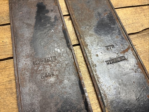 Antike Gusseisen Drückerplatte Lesebeschläge Windsor 11-3/4x3" Vintage Türgarnitur - Bild 18 von 22