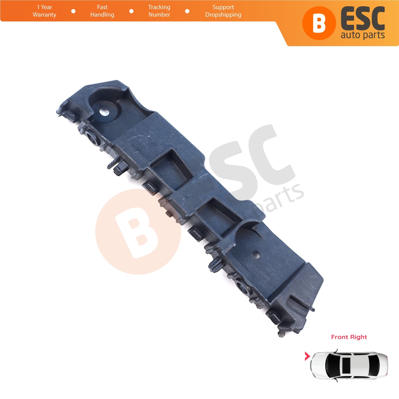 Front Right Bumper Mount Support Bracket for Renault Dacia Logan Sandero 2017-On