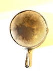 Wagner Ware Sidney O Chrome/Nickel Cast Iron With Heat Ring 9B Sits Flat