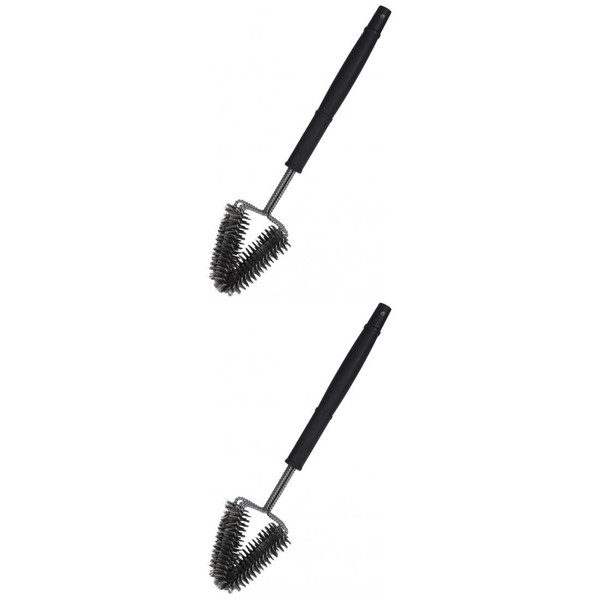 2 X Grillschweine GrillbüRste 3 DoppelbüRsten Grill Reinigung Bbq ZubehöR-image