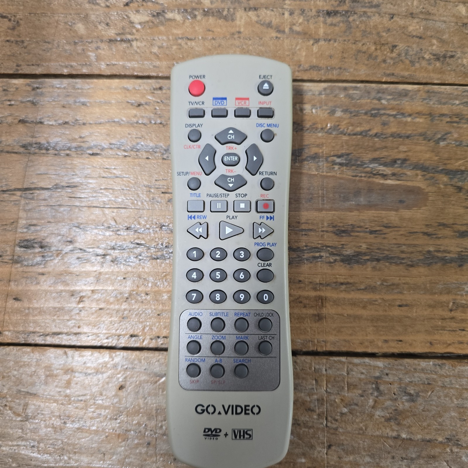 GENUINE GO VIDEO DVD VCR COMBO REMOTE WR104400RM TESTED WORK