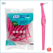 TePe Interdental Brush Angle, Angled Dental Brush for Teeth Cleaning, Pack of 25