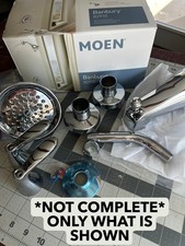 NOS Moen Banbury 82910 Shower Head TUB SPOUT HANDLES ONLY Chrome Finish