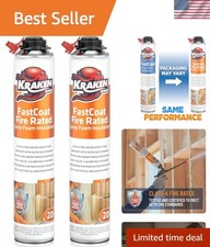 Fastcoat Class-A Fire Rated Foam Insulation Kit for Attics & Walls, 2 Pack