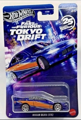 HOT WHEELS SILVER SERIES FAST AND FURIOUS TOKYO DRIFT NISSAN