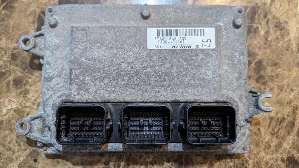 ECM 37820-R42-A05 08-10 Honda Accord K24 manual transmission engine - Image 2 of 3