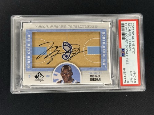 2012 SP Authentic Home Court Signature Michael Jordan PSA 8 AUTO #HCMI