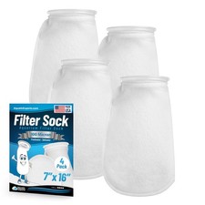 Aquatic Experts 7 Inch Filter Sock - 100 Micron Felt Filter Sock, Filter Socks f