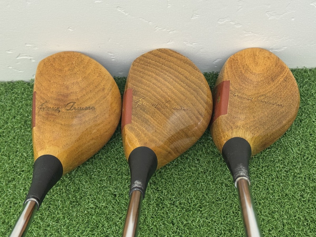 MacGregor Tourney 693T Tommy Armour Persimmon 1 2 3 WOOD SET Right