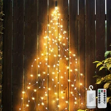200 Led Fairy String Lights with Remote Timer, Firefly Bunch Lights Battery O...