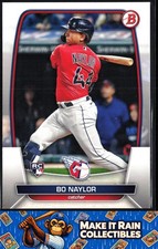 Bo Naylor 2023 Bowman #60 Cleveland Guardians Rookie RC