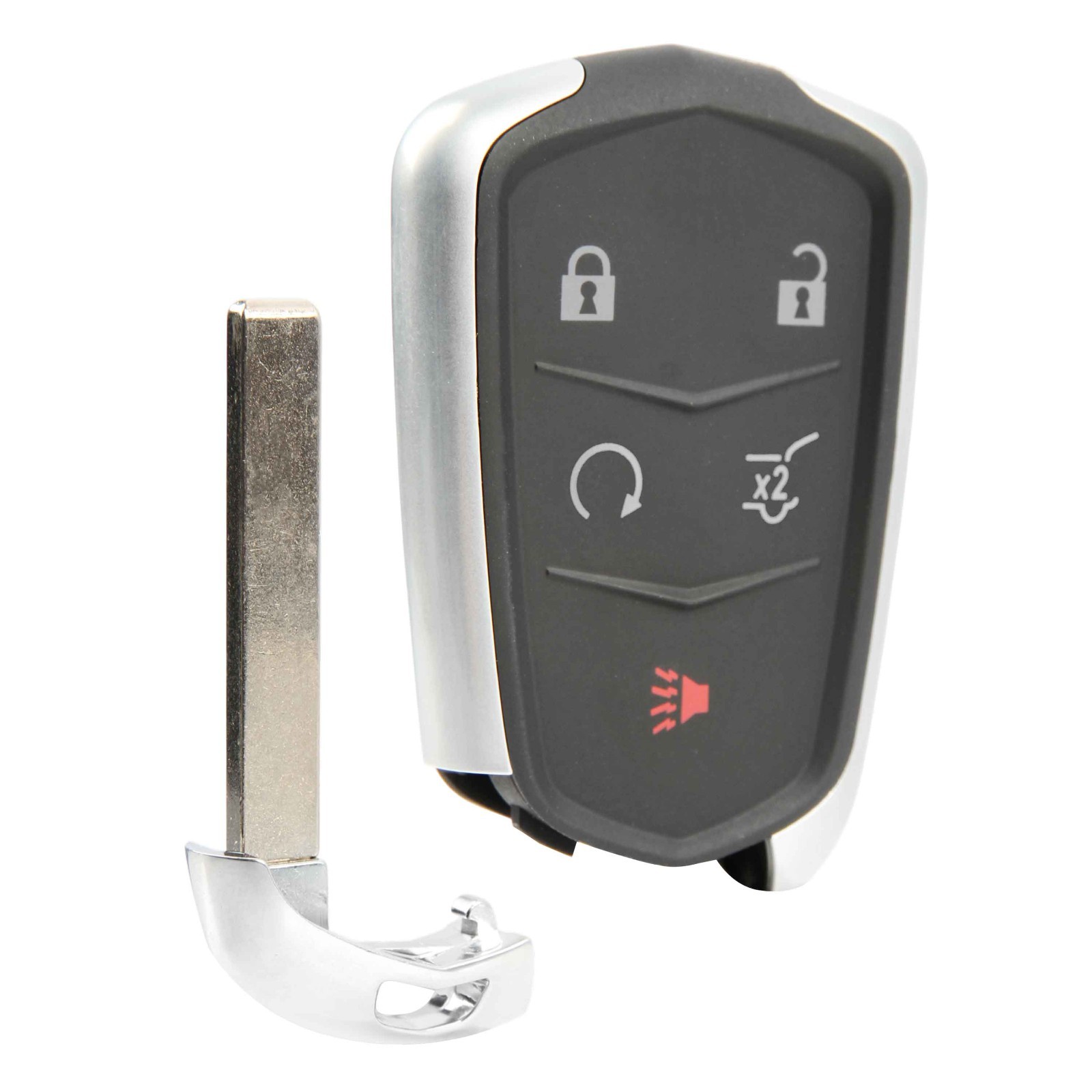 Remote Keyless Entry Fob Replacement Uncut Key Blade For Cadillac 5b (HYQ2AB)