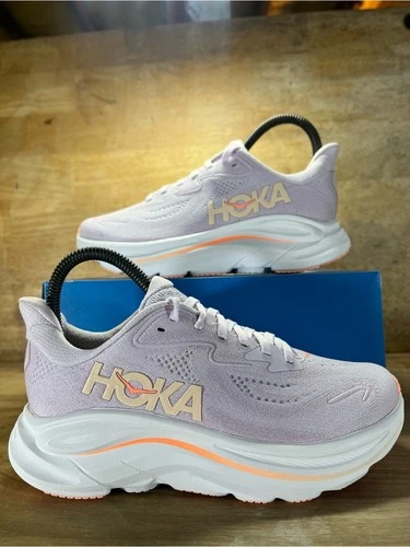 NEW Hoka One One Clifton 10 Womens Size 5 Running Shoes Sneakers Lilac Cream