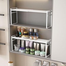 1pcs Medicine Cabinet Organizer Stretchable Stora Box for Bathroom