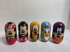Weeble Mickey Minnie Daisy Pluto Goofy Wobble 2005 2006 Disney Kelloggs