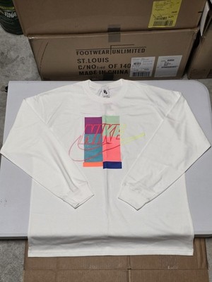 Nike Air Max 2 Light Atmos NRG Long Sleeve L/S Tee T-Shirt Size Large White