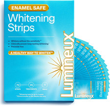 Lumineux Teeth Whitening Strips - 35 Treatments   Peroxide Free - Enamel Safe fo