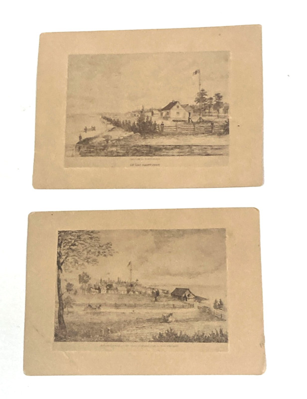 Two Vintage  Prints o Forts in the United States.