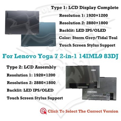 Für Lenovo Yoga 7 2-in-1 14IML9 83DJ001QRM LCD Montagey Anzeige Berühren Sie