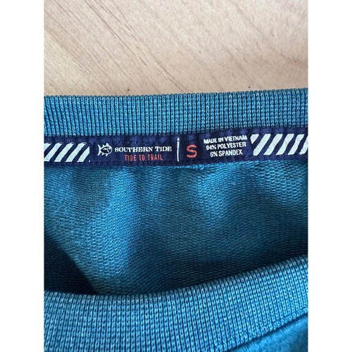 Sudadera Pullover Southern Tide Tide To Trail Azul Teal Cuello Redondo - Imagen 3 de 5