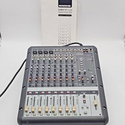 Mackie Onyx 1220 12-Channel Analog Mixer w FireWire Card Tested