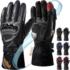 Winter Motorcycle Gloves Waterproof Touchscreen Protective Gear for ATV Snow