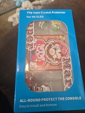 Flip Type Crystal Protector Nintendo Switch OLED Mario Kirby Yoshi