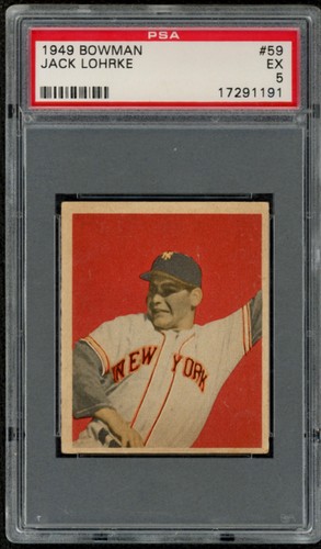Jack Lohrke #59 1949 Bowman card