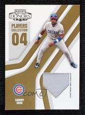 2004 Playoff Honors Gold Home Plate Jerseys 9/10 Sammy Sosa #PC-84 00em