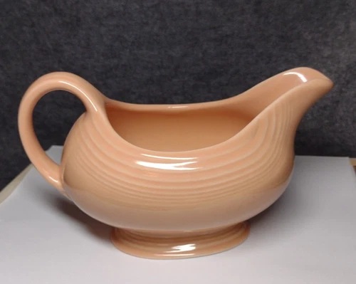 Fiesta Fiestaware Apricot Peach Gravy Boat Vtg Homer Laughlin USA