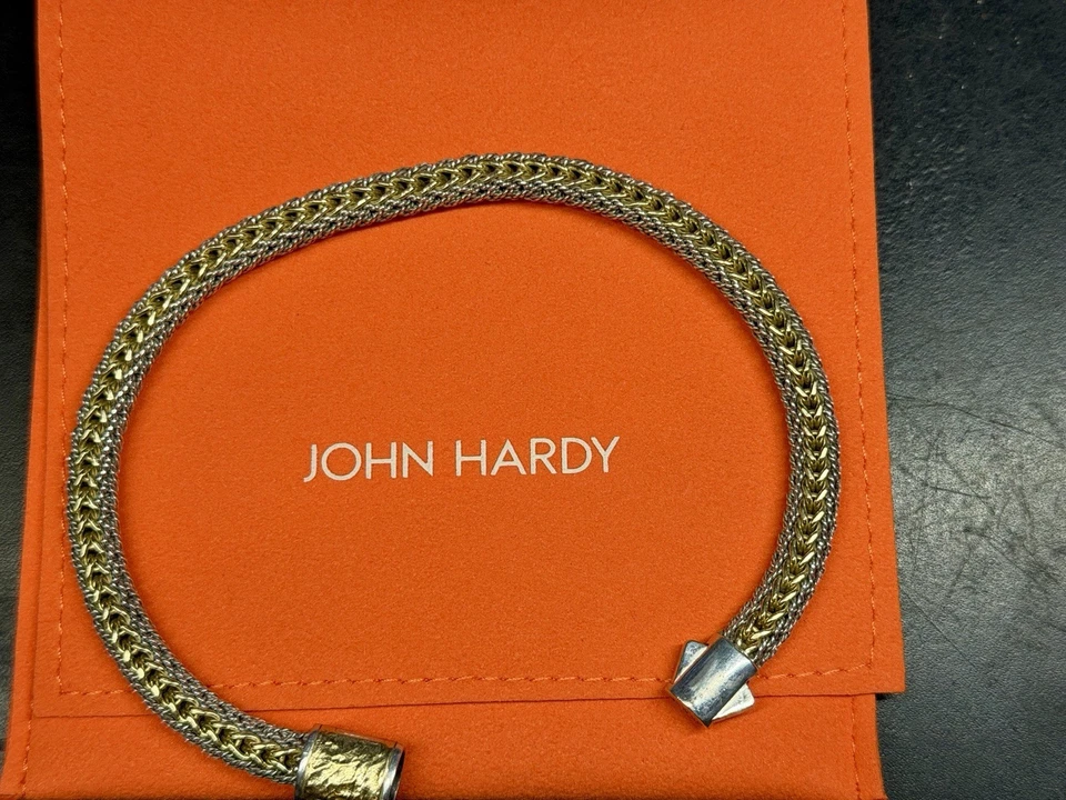 Pulsera John Hardy Icon, reversible, oro, plata de ley, 5 mm, precio de venta sugerido por el fabricante 2700 USD Foto 2 de 4