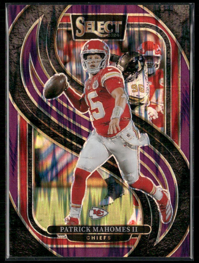 2024 Select - Premier Level Patrick Mahomes II #120 Purple Shock Prizm /360