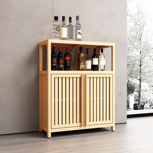 Large Capacity Bamboo Storage Cabinet Furniture for Bathroom Living Room